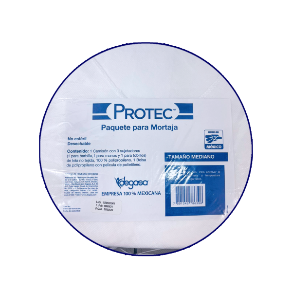PAQUETE  MORTAJA NO ESTÉRIL PROTEC - Imagen 6
