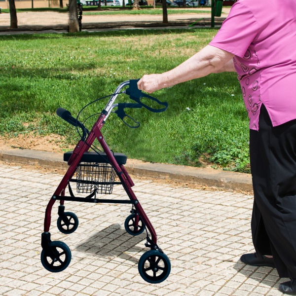 ANDADERA ROLLATOR ALUMINIO PLEGADIZA MOD LK7022 - Imagen 8