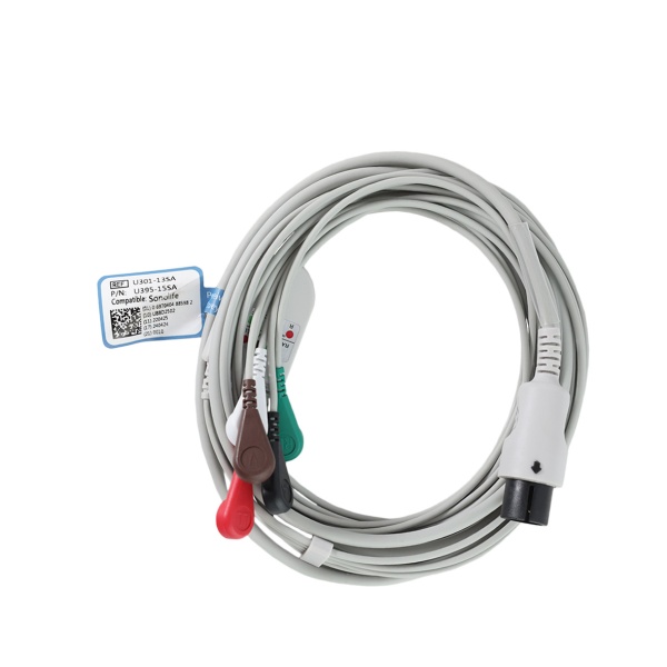 CABLE ECG, 5LAT. BROCHE, SONOLIFE U395-15SA