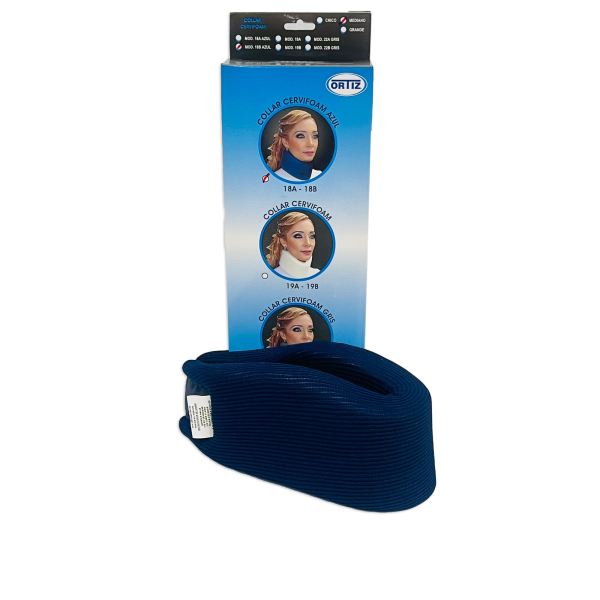 COLLAR CERVIFOAM ADULTO AZUL MOD 18B MEDIANO BAJO