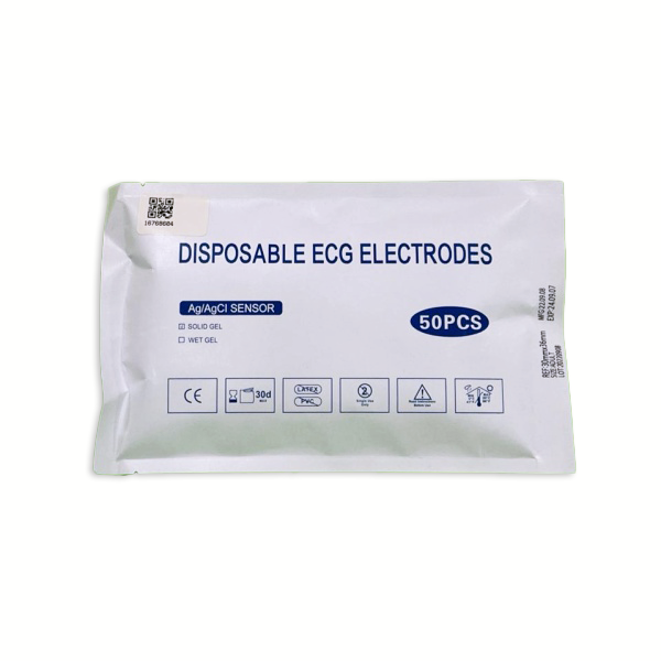 ELECTRODOS ECG DESECHABLES ADULTO  50 PZ HAIM