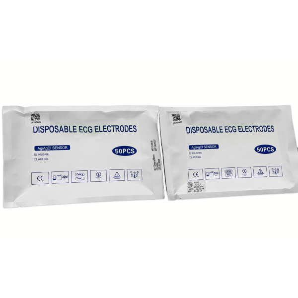 ELECTRODOS ECG DESECHABLES ADULTO  50 PZ HAIM - Imagen 2