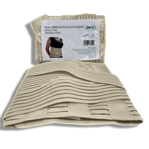 FAJA LUMBOSACRA ELÁST BEIGE MOD 348B EXTRA GRDE