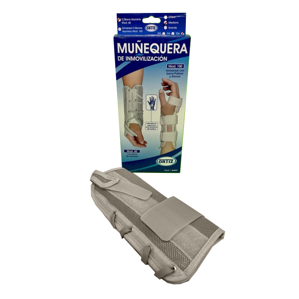 MUÑEQUERA INM. C/BARRA ALUM. MOD 60/100 MED. DER.