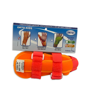 MUÑEQUERA ORTO-KIDS MOD 100-P, MED. NARANJA.