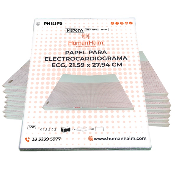 PAPEL PARA ELECTROCARDIOGRAMA ECG, CARTA - Imagen 7