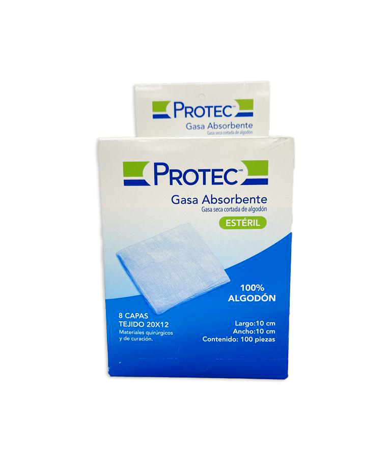 SOBRE GASA PROTEC 10X10 CAJA 100 T