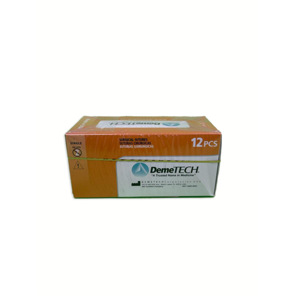 SUTURA POLIESTER. VERDE 4X75CM 5, 55MM 1/2 TAPER CUTTING - Imagen 2