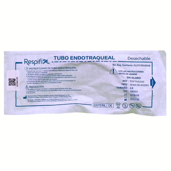 TUBO ENDOTRAQUEAL S/GLOBO 4.5 18 FR - Imagen 2