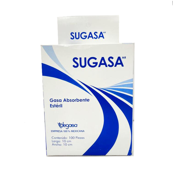 SUGASA 10X10 ESTERIL CAJA 100PZ