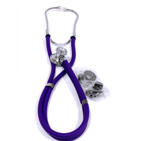 ESTETOSCOPIO MORADO DOBLE CAMPANA HAIM