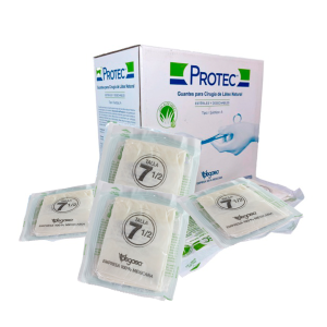 50 PAR DE GUANTES  CIRUJANO #7 1/2 C/ALOE PROTEC