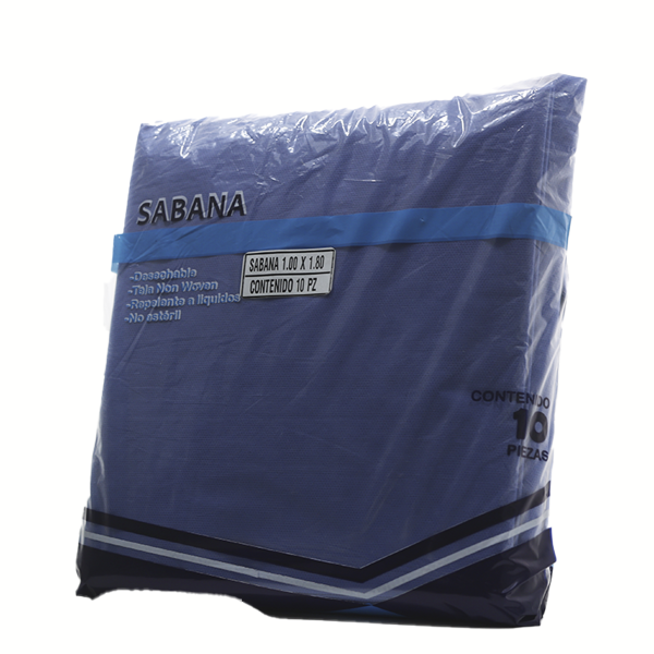 SABANAS DESECHABLE 1.00X1.80 10 PZ