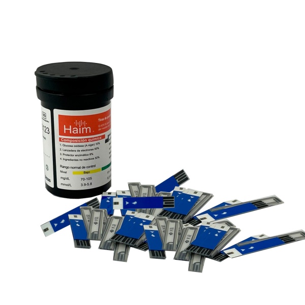 TIRAS REAC. GLU. MOD:G-425-3S HAIM 50 PZ - Imagen 2