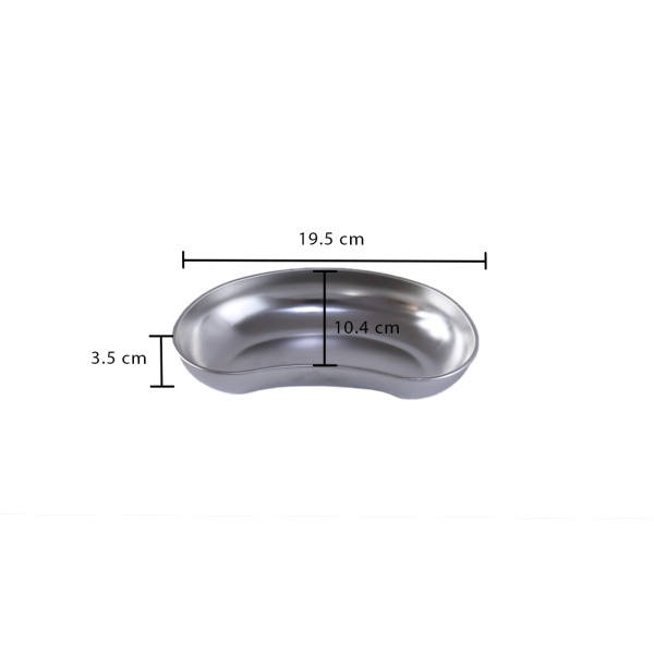 RIÑON ACERO INOX. 19.5 X 10.4 CMS