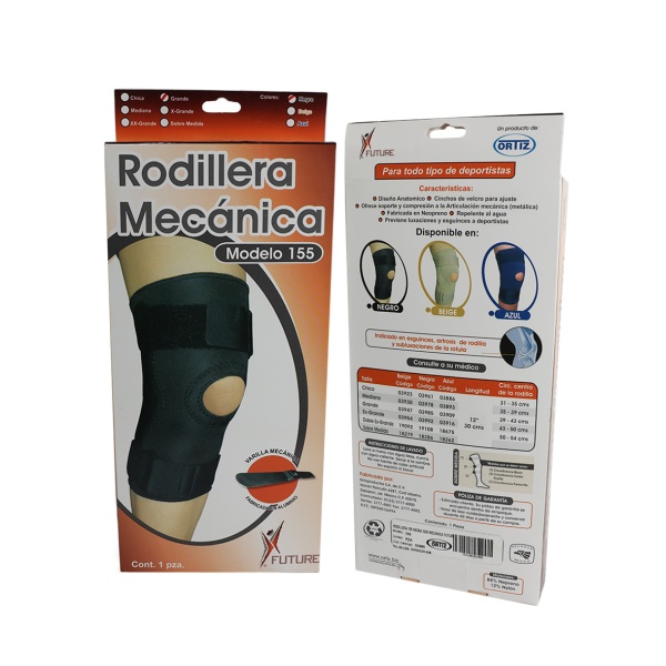 RODILLERA MEC. FUTURE MOD 155 NEGRO, GRANDE - Imagen 6