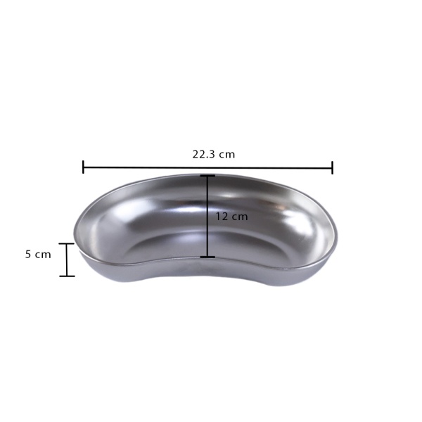 RIÑON ACERO INOX. 22.3 X 12 CMS