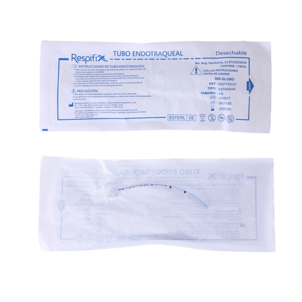 TUBO ENDOTRAQUEAL S/GLOBO TIPO ESTANDAR 2.5