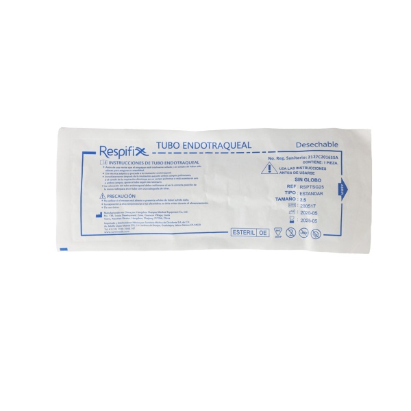 TUBO ENDOTRAQUEAL S/GLOBO TIPO ESTANDAR 2.5 - Imagen 3