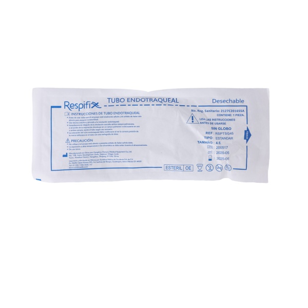 TUBO ENDOTRAQUEAL S/GLOBO TIPO ESTANDAR 4.5 - Imagen 4