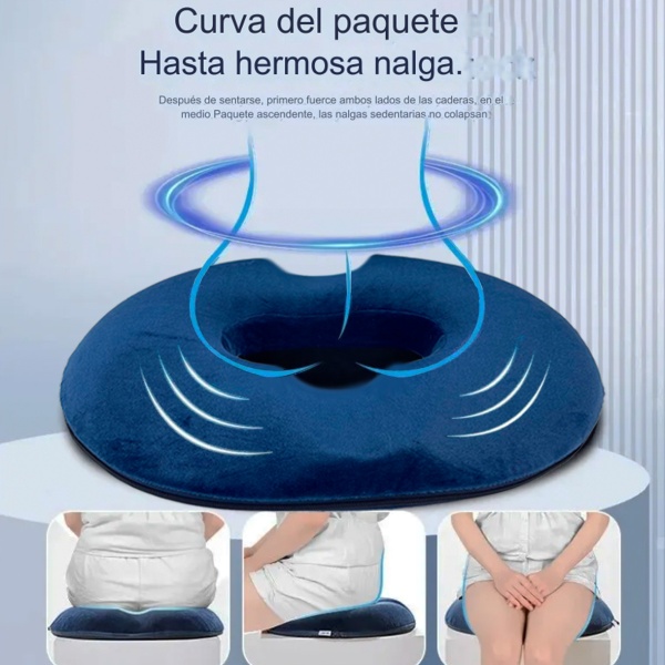COJÍN VISCOELÁSTICA, MASAJE ANTIHEMORROIDES - Imagen 4