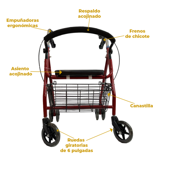 ANDADERA ROLLATOR MOD LH-RO04 - Imagen 9