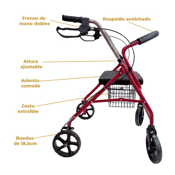 ANDADERA ROLLATOR MOD LH-RO05 - Imagen 2
