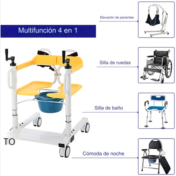 SILLA CÓMODO DE TRASLADO MOD LH-WH17 - Imagen 5