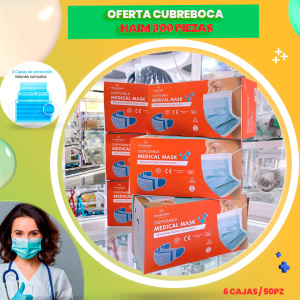 OFERTA CUBREBOCA HAIM 300 PIEZAS