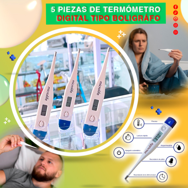 OFERTA 5 PIEZAS DE TERMOMETRO